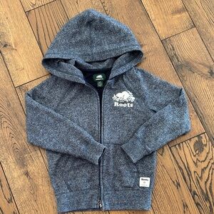 Roots Kids Charcoal Zip-Up Hoodie